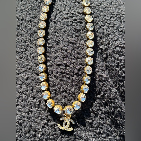 SOLD Chanel Barbie Rhinestone Choker *rare* - Picture 1 of 7